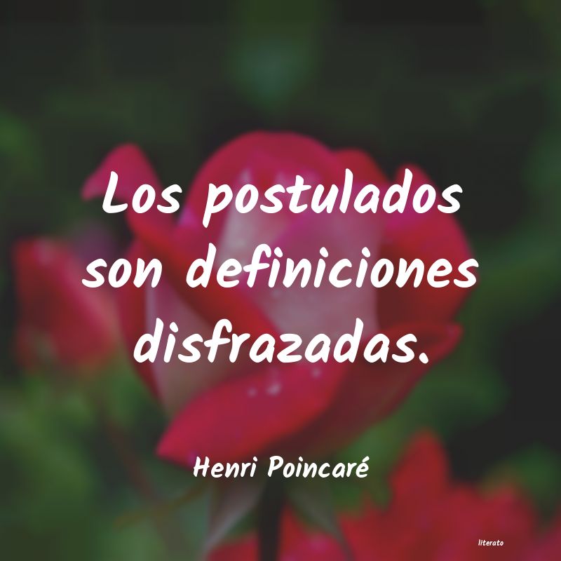 Frases de Henri Poincaré