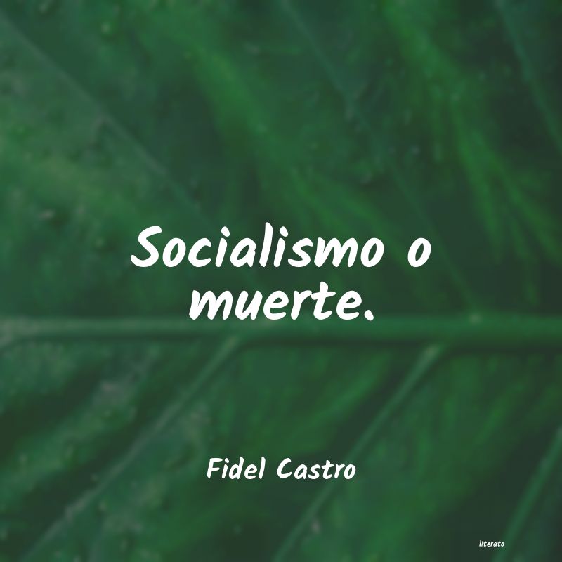frases de Fidel Castro