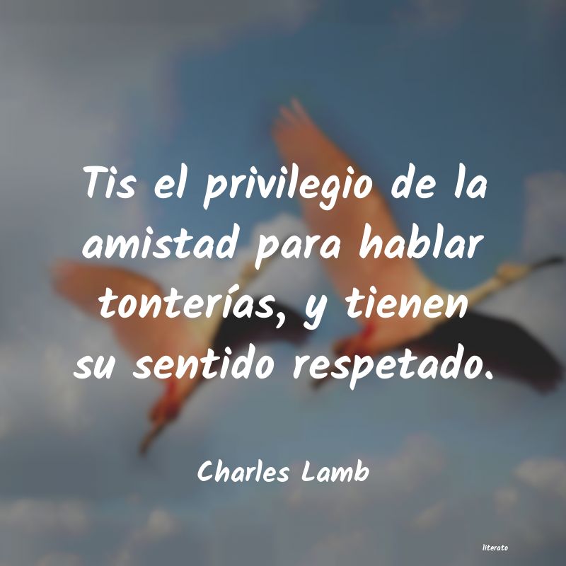 Frases de Charles Lamb