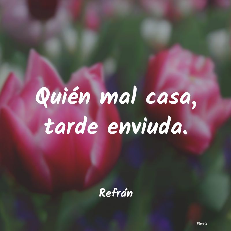 frases de Refrán