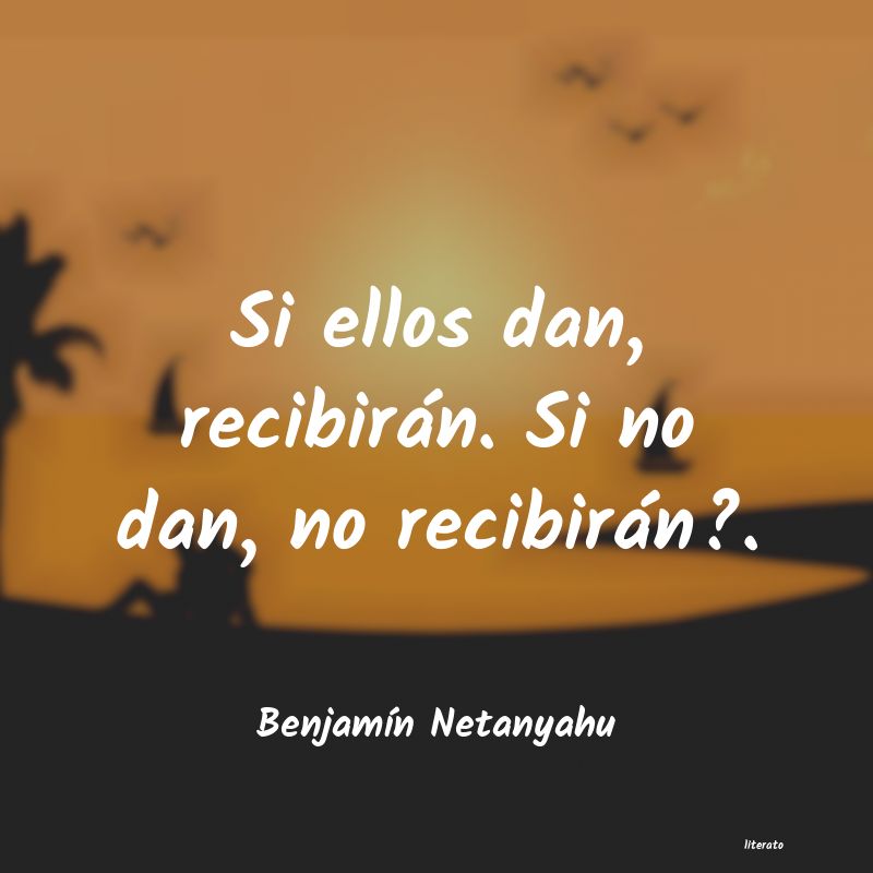 frases de BenjamÃn Netanyahu