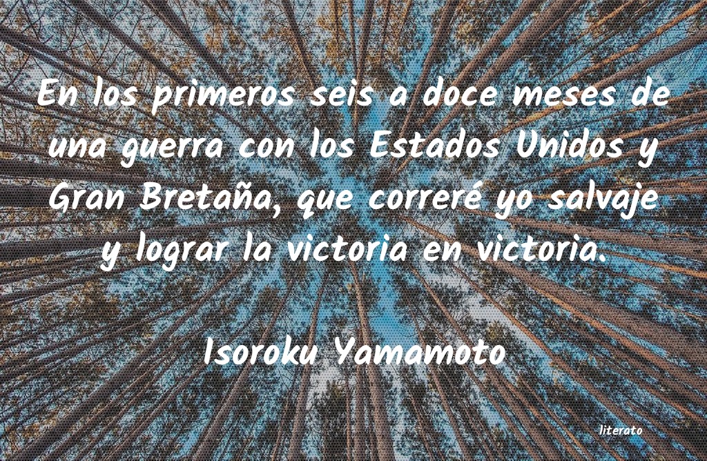 Frases de Isoroku Yamamoto