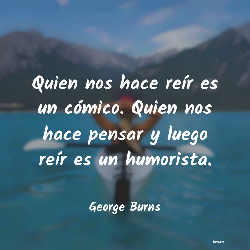 Frases de George Burns