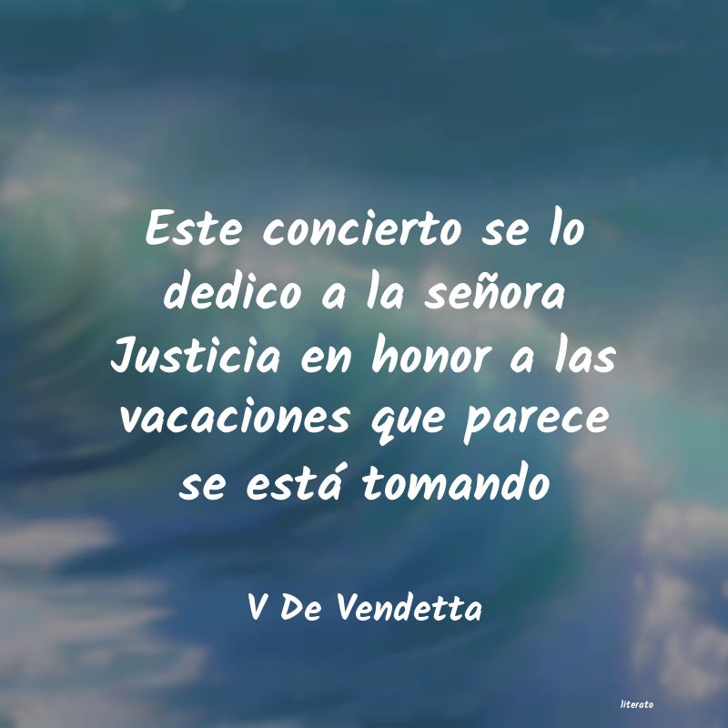 Frases de V De Vendetta