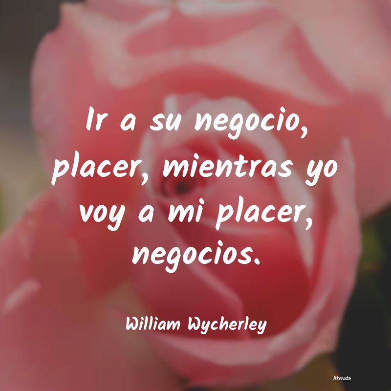 Frases de William Wycherley