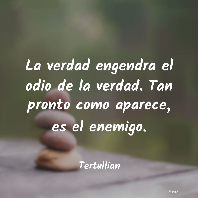 Frases de Tertullian