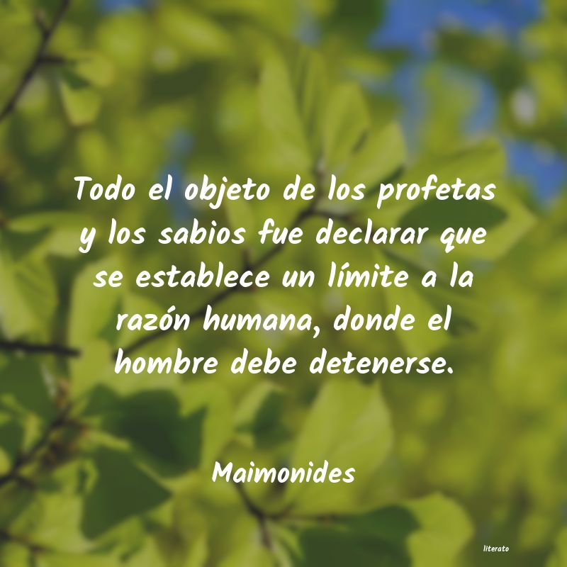 Frases de Maimonides