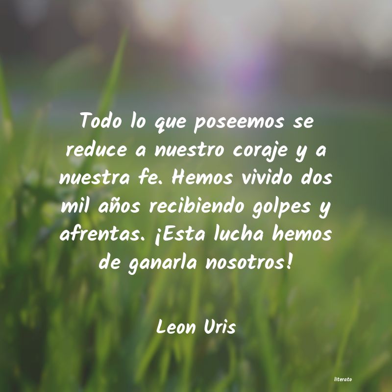 Frases de Leon Uris