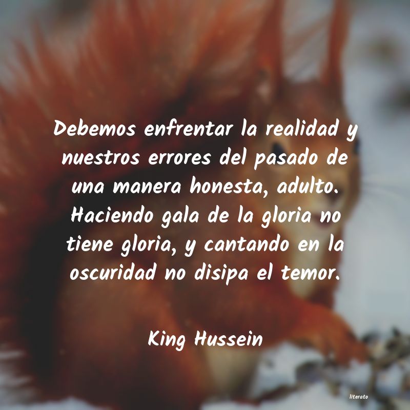 Frases de King Hussein