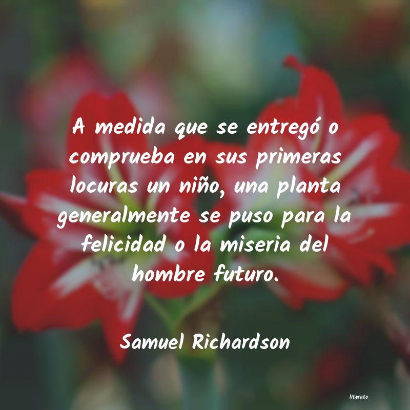 Frases de Samuel Richardson