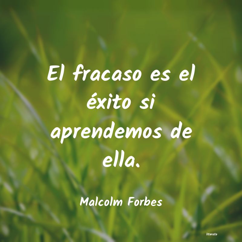 frases de Malcolm Forbes