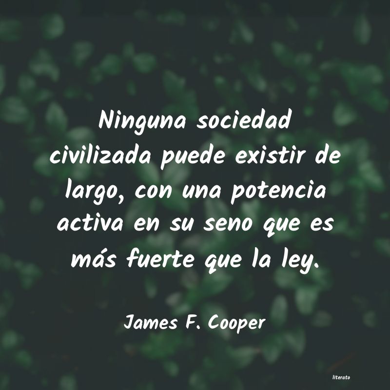 frases de James F. Cooper