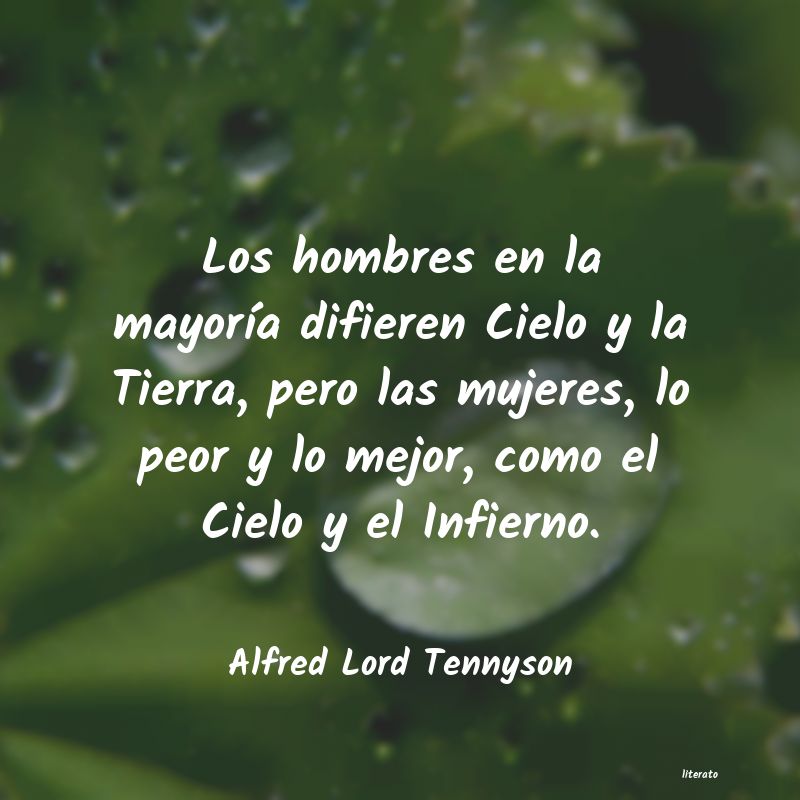 Frases de Alfred Lord Tennyson