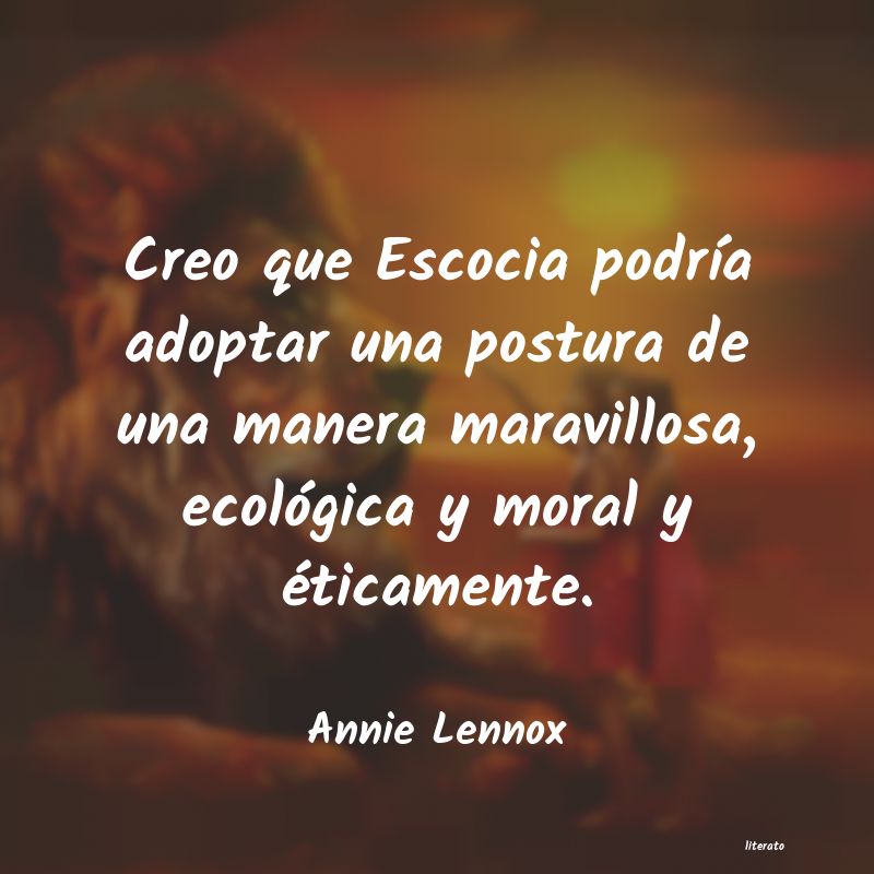 frases de Annie Lennox