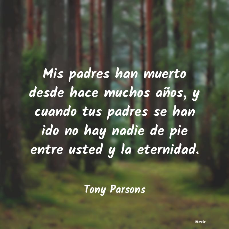 Frases de Tony Parsons