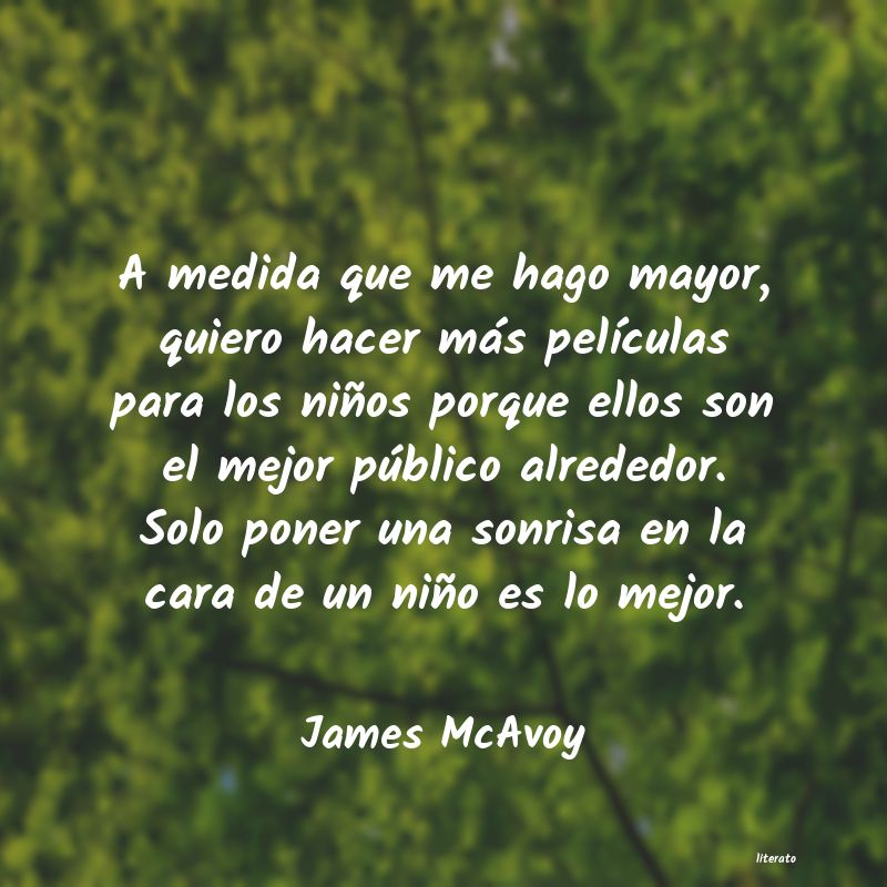 Frases de James McAvoy