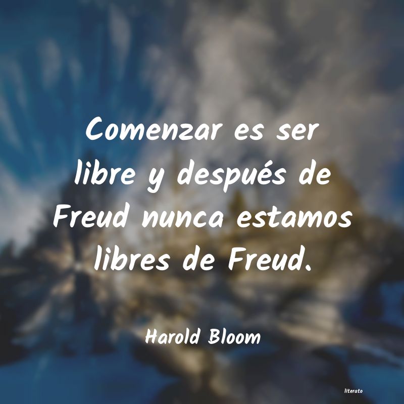 Frases de Harold Bloom