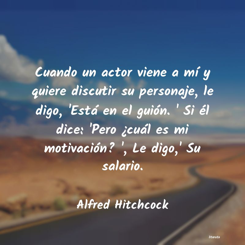 frases de Alfred Hitchcock