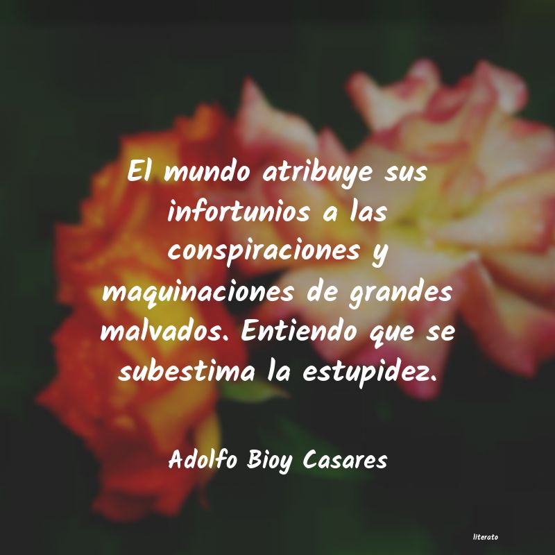 Frases de Adolfo Bioy Casares