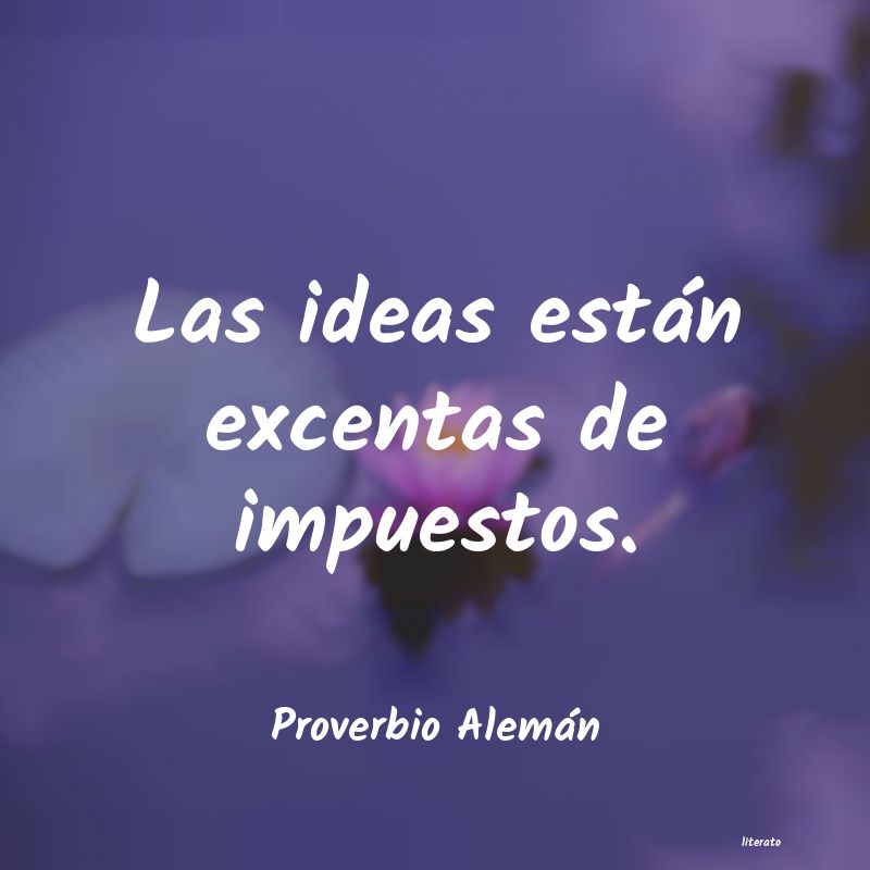 Frases de Proverbio Alemán