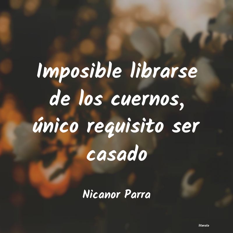 frases de Nicanor Parra