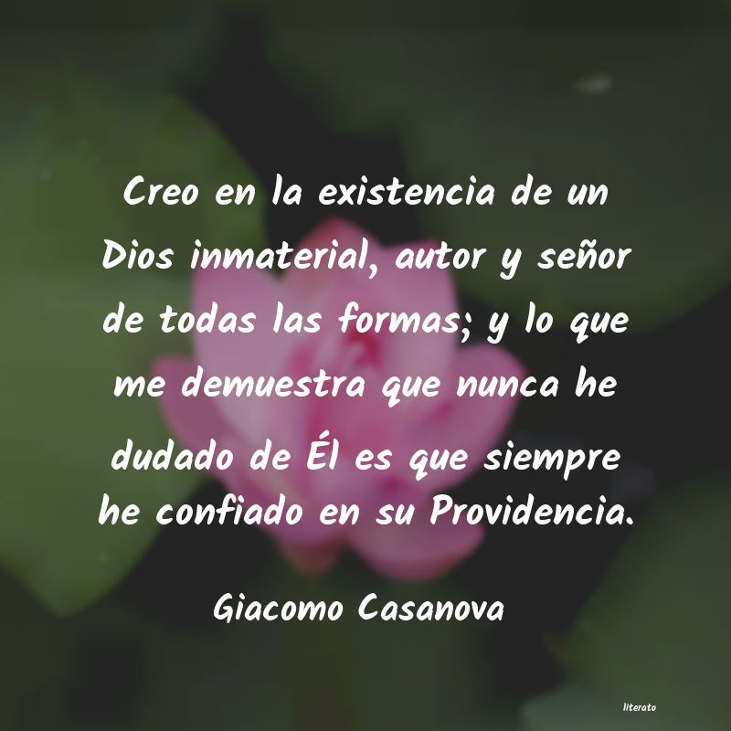 Frases de Giacomo Casanova