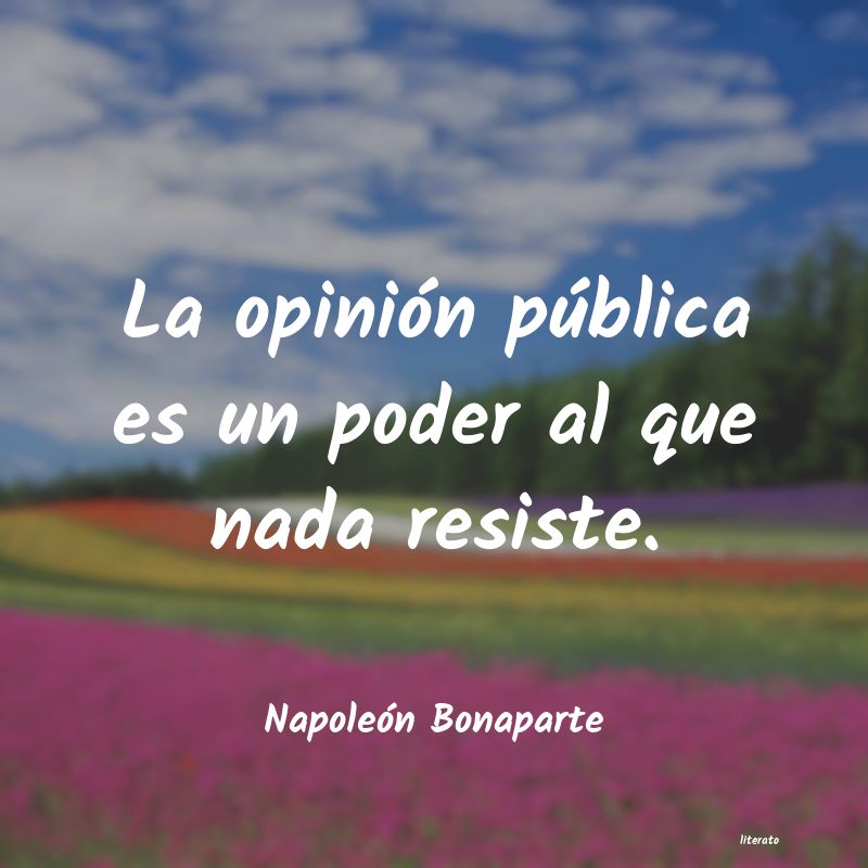 frases de Napoleón Bonaparte