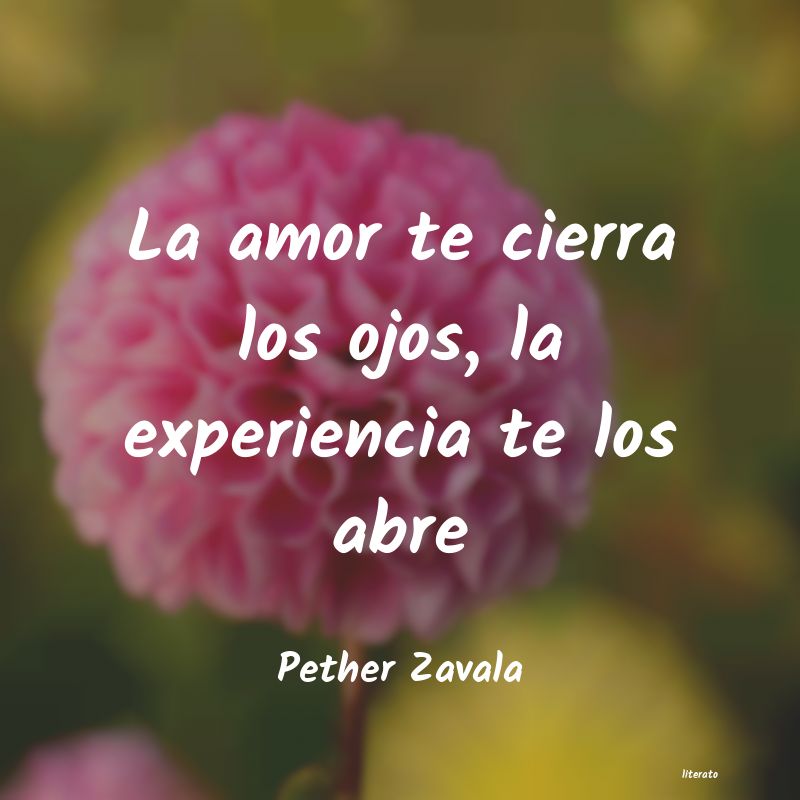 frases de Pether Zavala