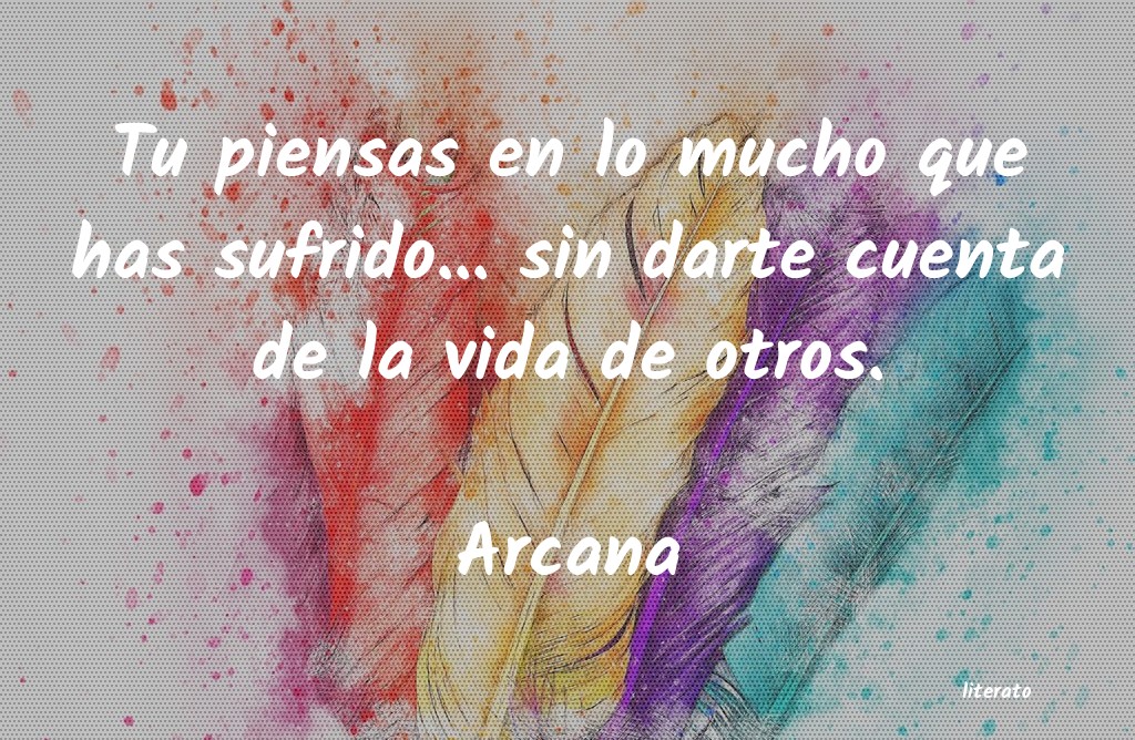 frases de Arcana
