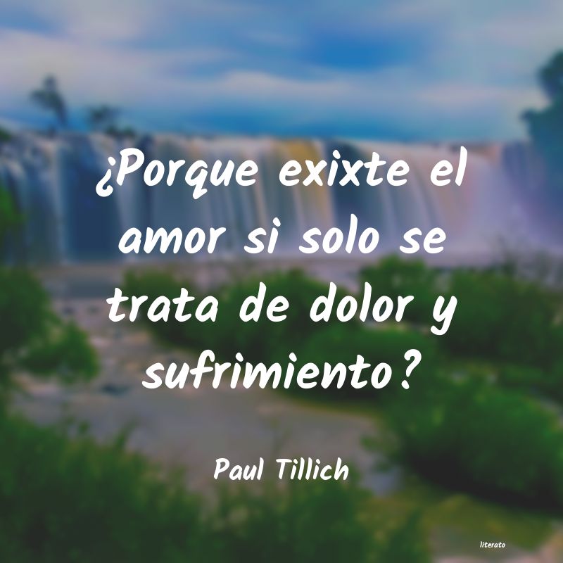 frases de Paul Tillich