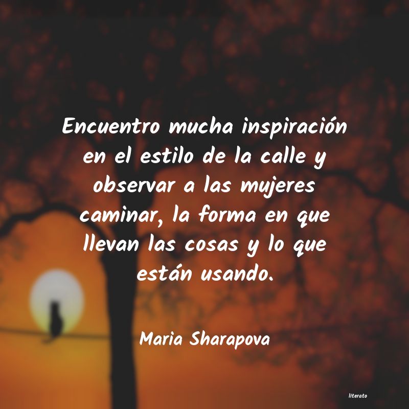 Frases de Maria Sharapova