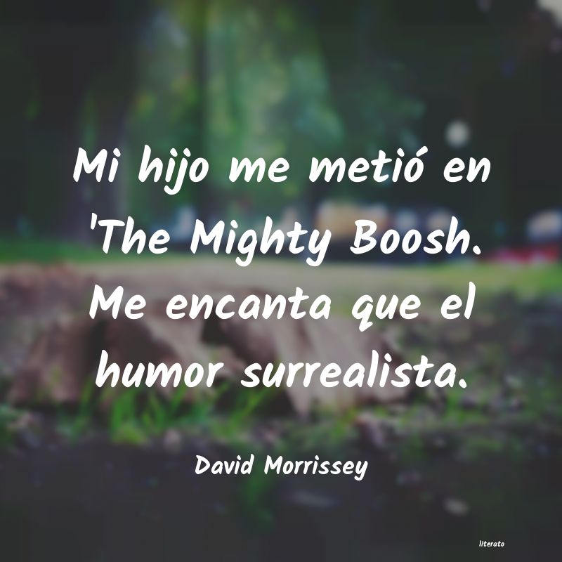 frases de David Morrissey