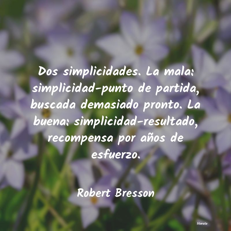 frases de Robert Bresson