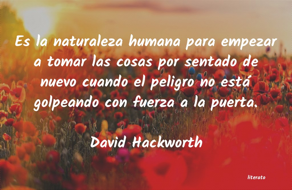 Frases de David Hackworth