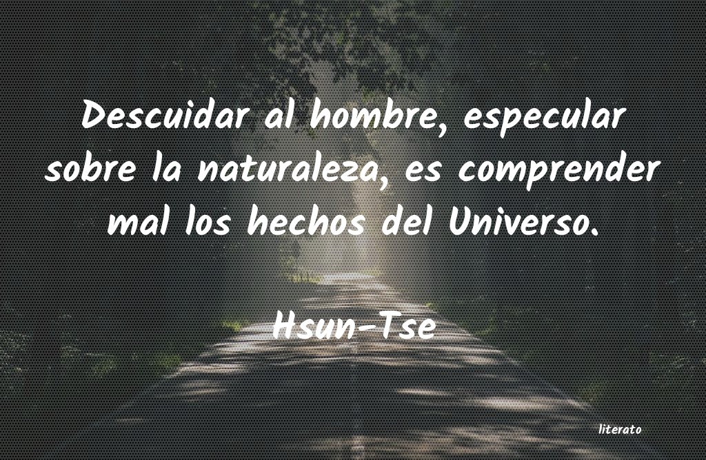 Frases de Hsun-Tse