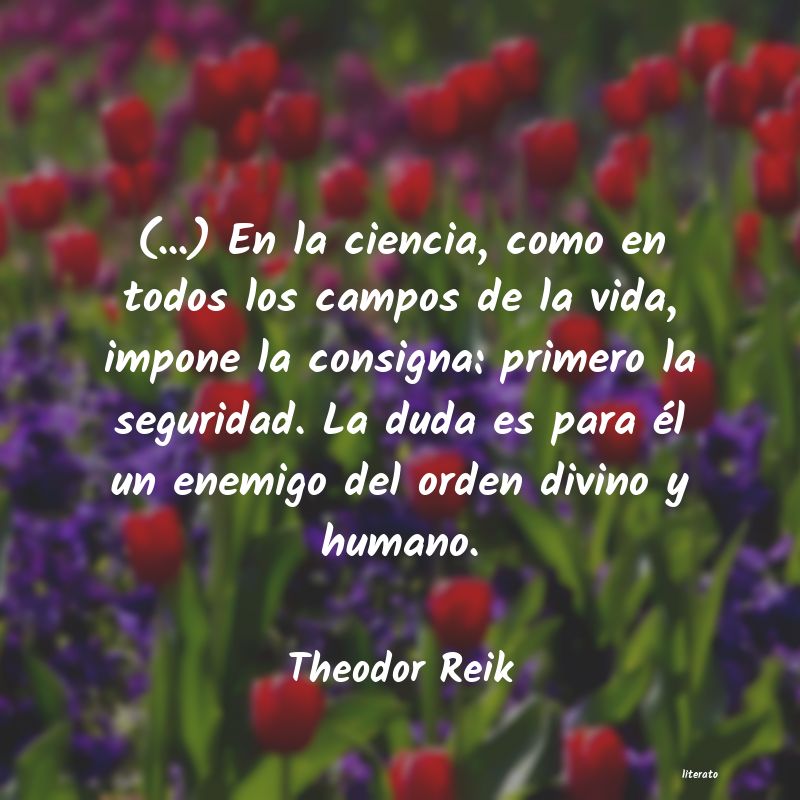 frases de Theodor Reik