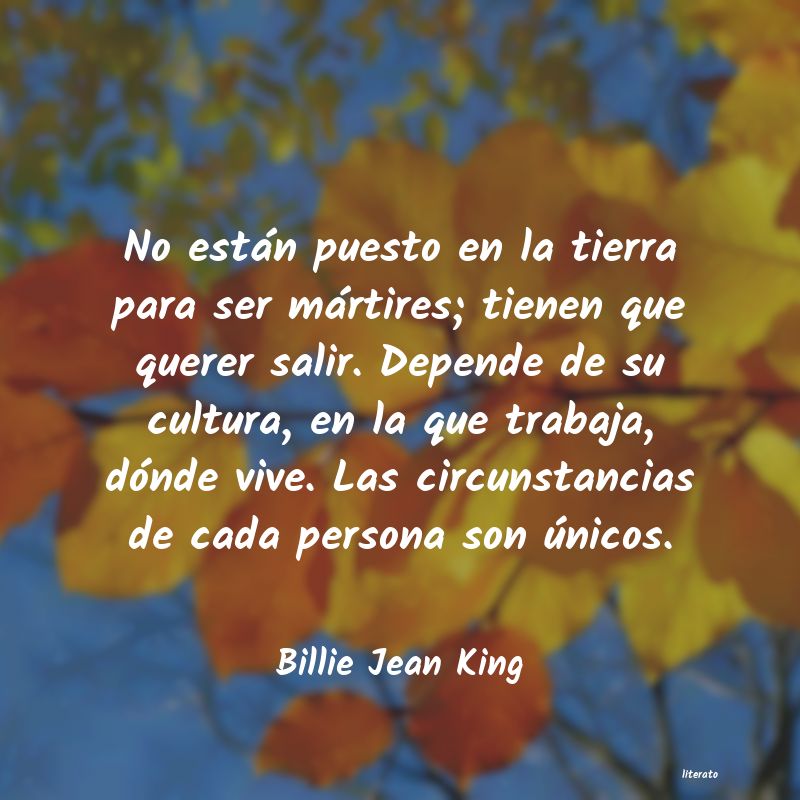 Frases de Billie Jean King