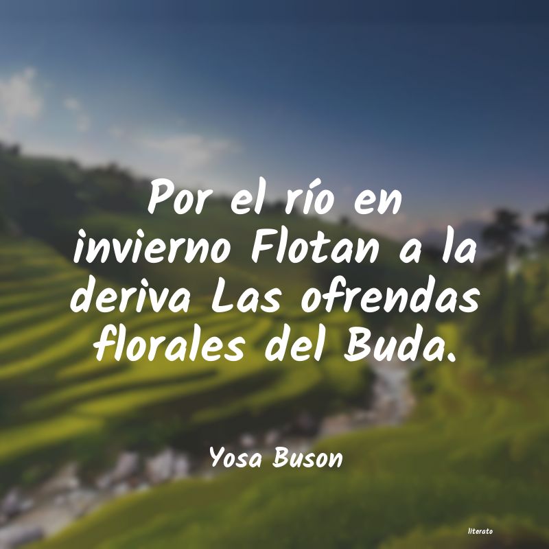 frases de Yosa Buson