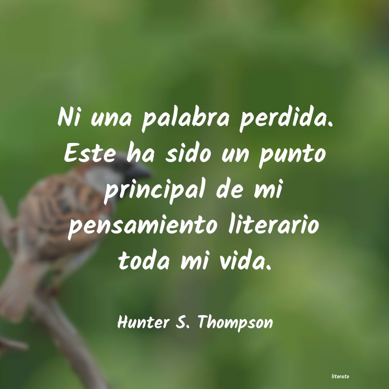 frases de Hunter S. Thompson