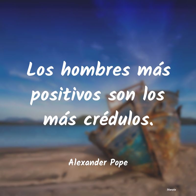 Frases de Alexander Pope