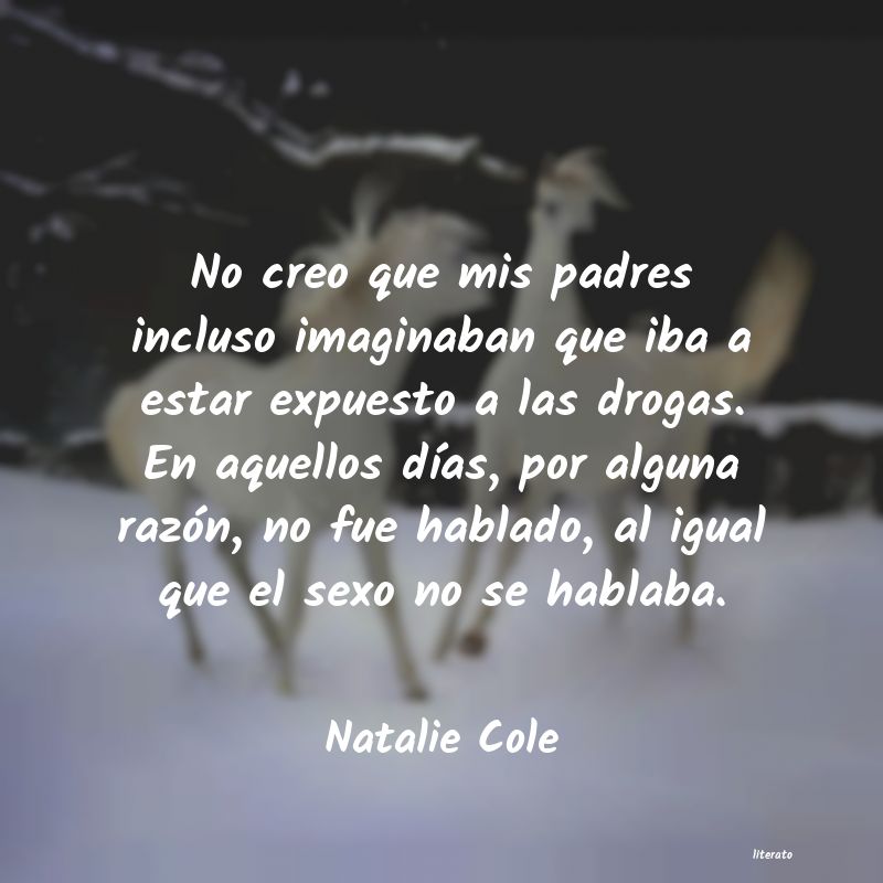 Frases de Natalie Cole
