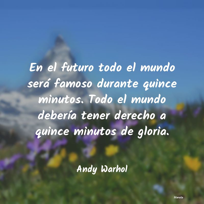 Frases de Andy Warhol