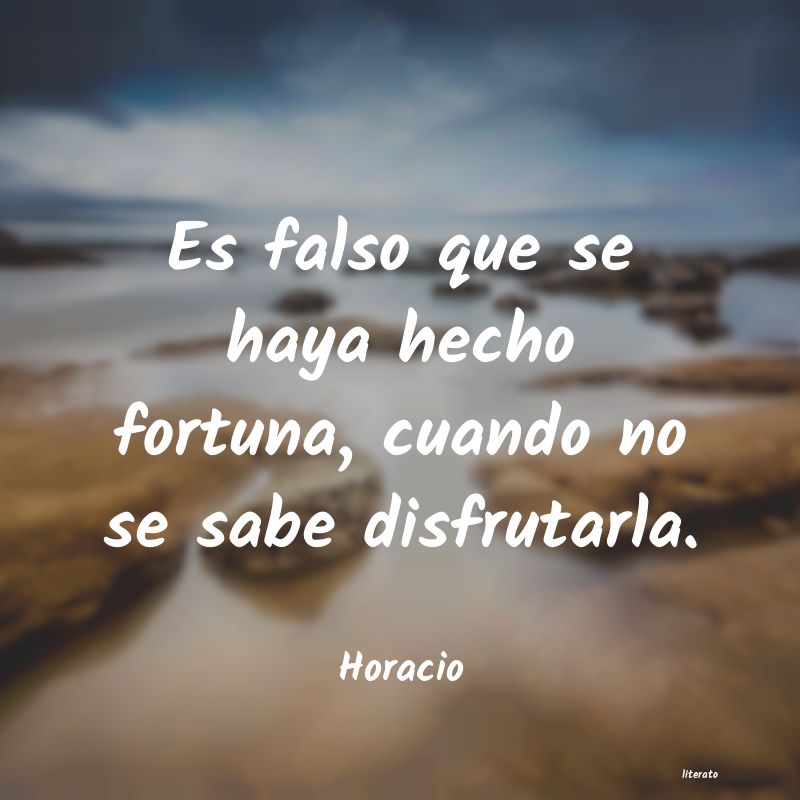 frases de Horacio