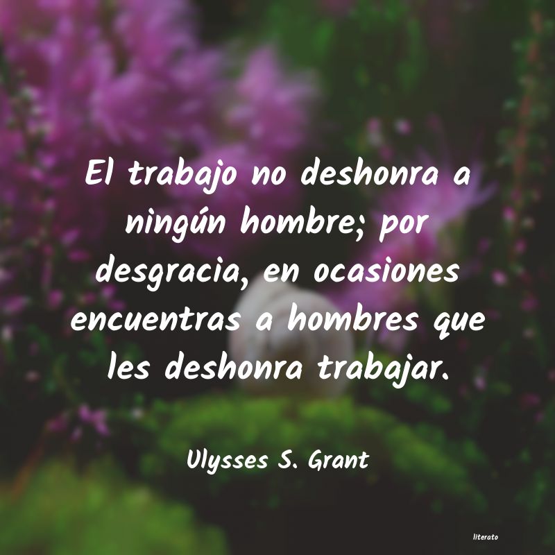 frases de Ulysses S. Grant