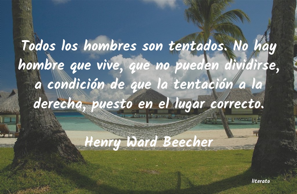 frases de Henry Ward Beecher