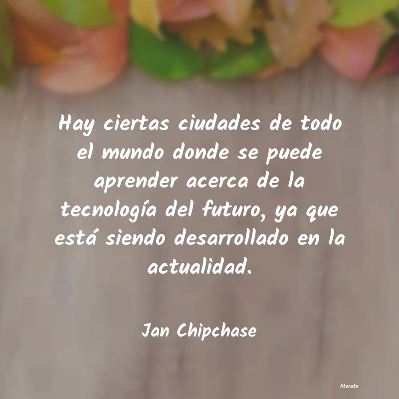 Frases de Jan Chipchase