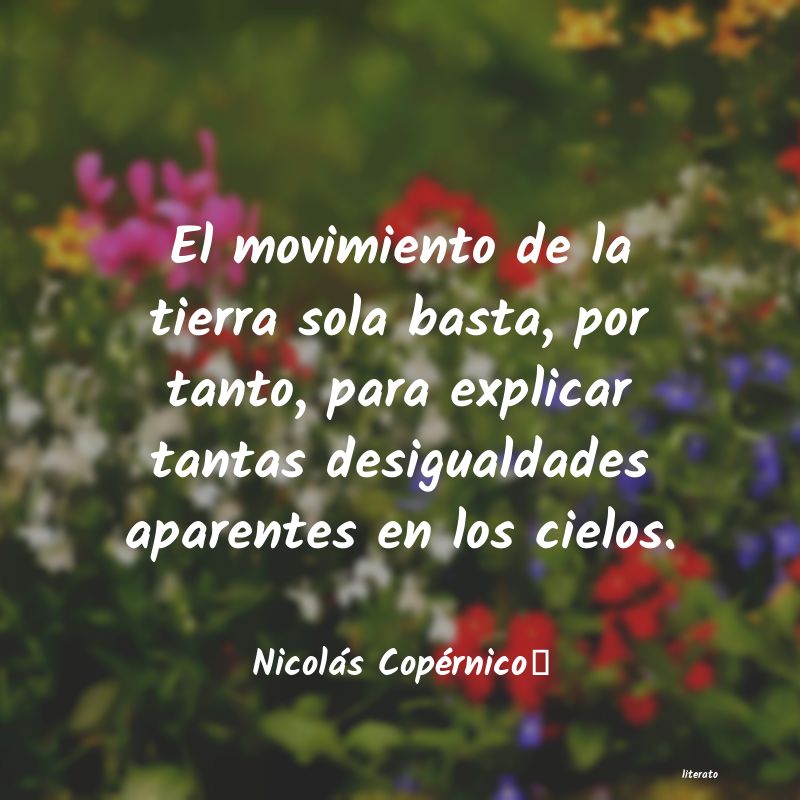 Frases de Nicolás Copérnico