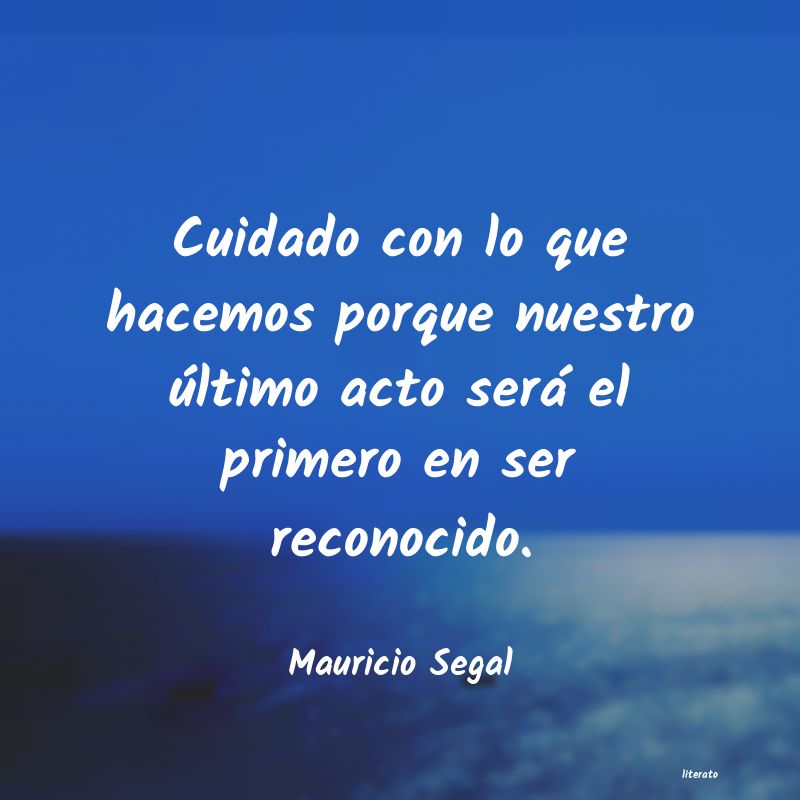 frases de Mauricio Segal
