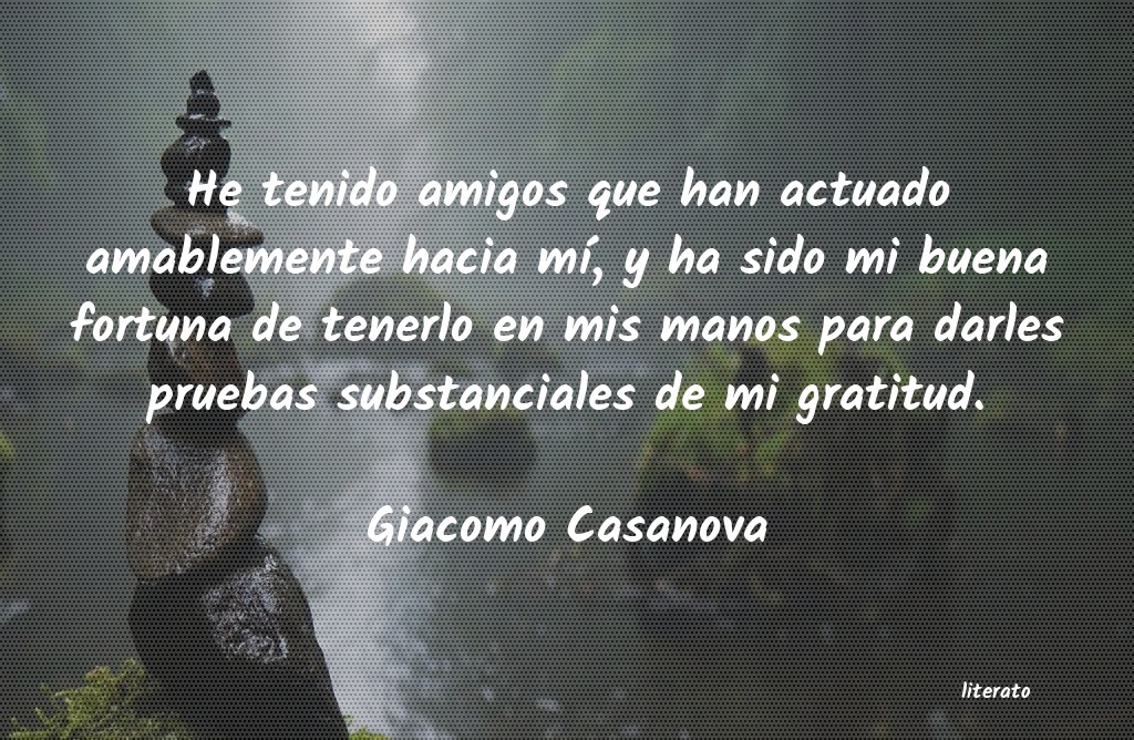 Frases de Giacomo Casanova