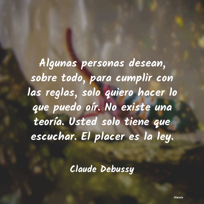 Frases de Claude Debussy